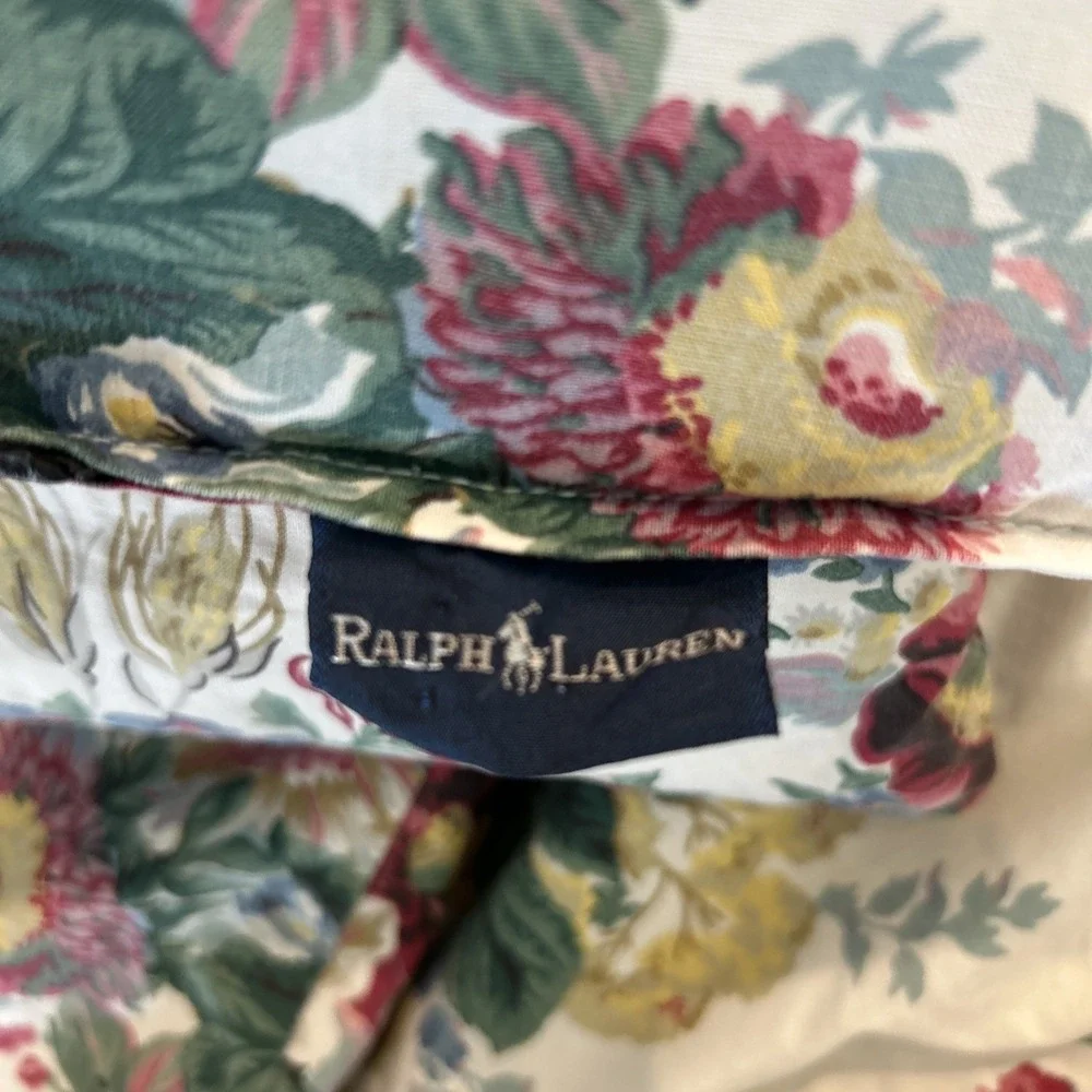 Ralph Lauren Elaine Floral Multicolored Full/Queen Comforter 2 Shams Bed Skirt